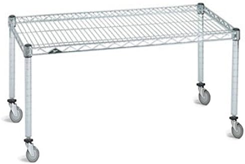 Omega Products Corporation 24" Deep x 60" Wide x 20" High Chrome Mobile Dunnage Rack-Ruum Studio Home