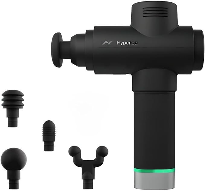 Hyperice Hypervolt 2 Pro - Featuring Quiet Glide Technology - Handheld Percussion Massage Gun - 5 Speeds, 5 Interchangeable Heads - Helps Relieve Sore Muscles and Stiffness FSA-HSA-Ruum Studio Home