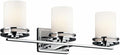 Kichler Hendrik 24" 3 Light Vanity Light with Satin Etched Cased Opal Glass Chrome-Ruum Studio Home