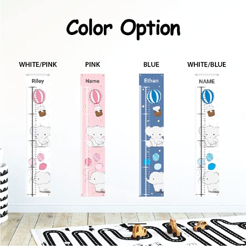 Sungwon Personalized Kids Canvas Growth Chart, Height Chart, Elephant-Ruum Studio Home