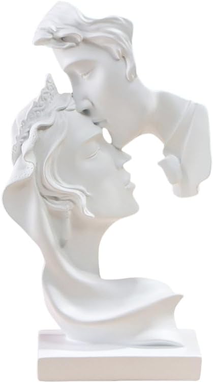 Large Couples Kiss Sculpture,Abstract Art Couple Sculpture Home Furnishing Resin Statue Decoration Romantic Statue Used for Home Decoration, Wedding, Gift-Ruum Studio Home