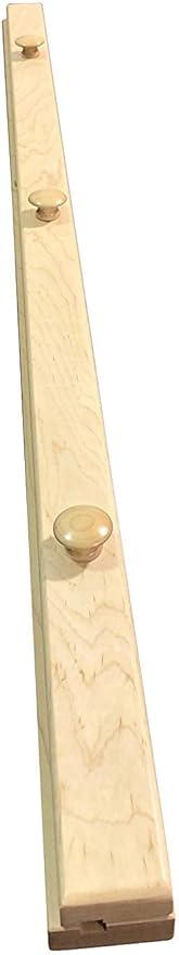 RRD Quilt Hanger for Wall for Display (30") Amish Made Wooden Quilt Rack Wall Mount - Rustic Tapestry Quilt Wall Hangers (Maple Wood, Natural Stain, 30" Long)-Ruum Studio Home