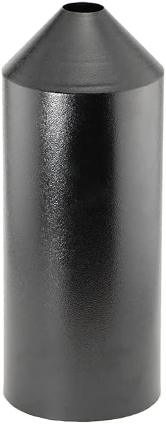 Set of 2 Audubon Torpedo Squirrel Baffles - Black Steel, 6" Diameter Each, Protect Bird Feeders on Poles-Ruum Studio Home