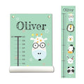 Personalized Canvas Growth Chart for Kids, Height Chart for Kids, Growth Chart Banner with Name-Ruum Studio Home