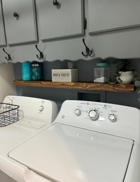 joelsantiques 60 Inch Wooden Floating Shelves for Wall - 60x6x2 in - Made of Natural Wood - Long Heavy Duty Rustic Wall Shelves for Bedroom - Perfect for Living Room, Kitchen - Medium Brown-Ruum Studio Home