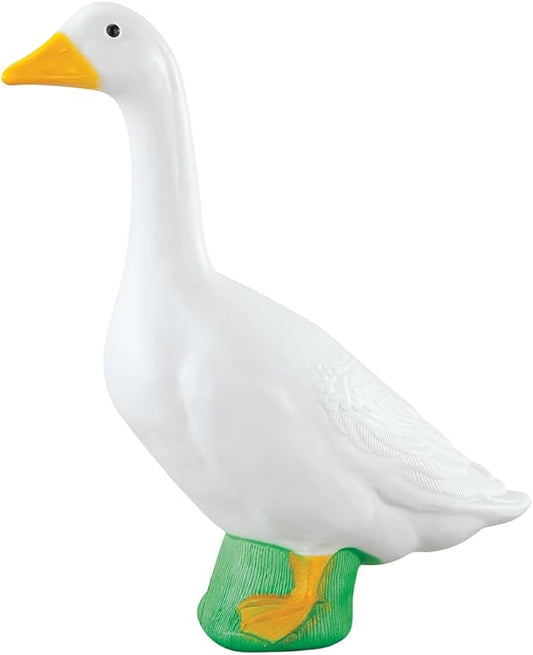 Fox Valley Traders Gaggleville Porch Goose Large White Goose Statue – Charming 23" Outdoor Decorative Figurine for Garden, Patio, or Entryway Accent-Ruum Studio Home