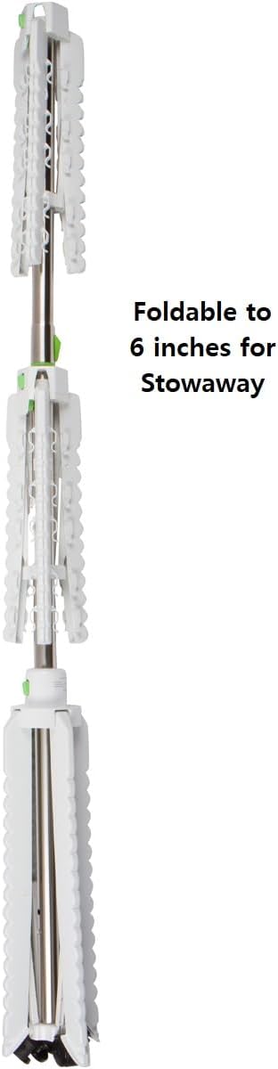 Extra Capacity Garment & Clothes Drying Rack, Adjustable-Height, 120 Pieces of Clothes, Stainless Steel, 4 Caster Wheels-Ruum Studio Home