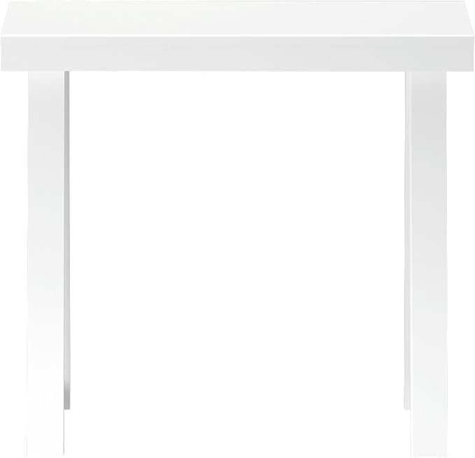 Plank+Beam Solid Wood Console Table, 36 Inch, Sofa Table, Narrow Entryway Table for Hallway, Behind The Couch, Living Room, Foyer, Easy Assembly, White-Ruum Studio Home