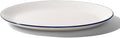 Made In Cookware - Serving Platter - White With Navy Rim- Porcelain England-Ruum Studio Home