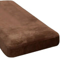 H.VERSAILTEX Velvet Stretch Individual Chaise Cover Sectional Couch Covers for L Shaped Sofa Both Left/Right Furniture Protector Seat Cushion Sofa Cover (1 Piece Chaise Cover, Caramel)-Ruum Studio Home