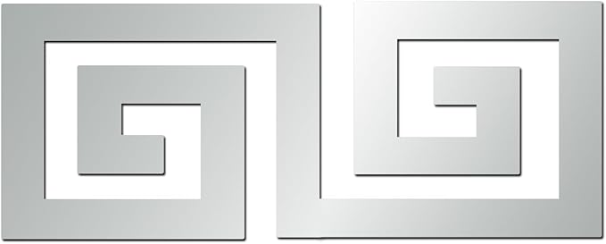 15 Pcs DIY Geometric Shape Acrylic Decorative Mirror Stickers Removable Adhesive Wall Mirror Décor for Living Room Home Background (Silver，3.15 * 7.87inches)-Ruum Studio Home