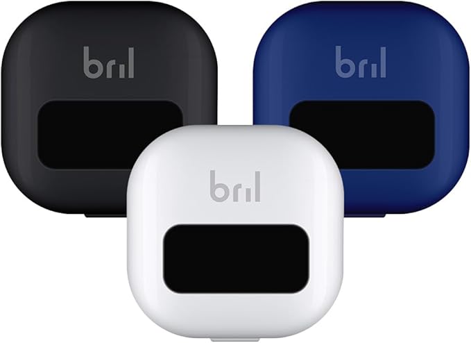 Bril UV-C Toothbrush Sanitizer, Portable Cleaner, Travel Cover, Magnetic Holder, and Rechargeable Case for Any Size Toothbrush, Multi-Pack-Ruum Studio Home