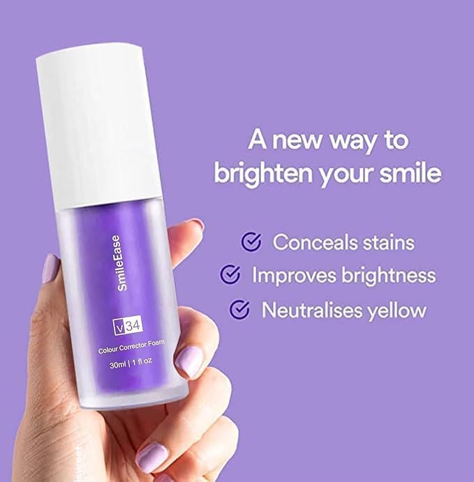 Purple Toothpaste for Teeth Whitening, Purple Whitening Toothpaste for Adults,Tooth Stain Remover Gel - Tooth Whitener Suitable for Smoking, Coffee, and Removing Dental Stone ﻿ ﻿ ﻿-Ruum Studio Home