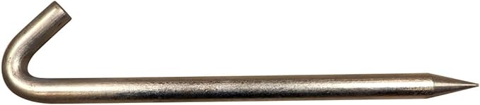 Steel Tent Stakes Heavy Duty Ground Stake, Metal Stakes to Anchor Commercial Inflatables, Outdoor Camping Canopy, Fence, Garden Tent Accessories, 1" Diameter x 18" Length, 4 Pack-Ruum Studio Home