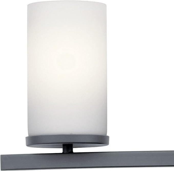 Kichler Crosby 31" 4 Light Vanity Light Satin Etched Cased Opal Olde Bronze®-Ruum Studio Home