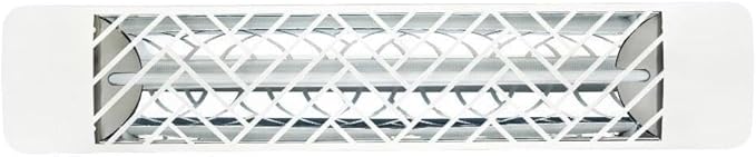 EF15120W1 1500 Watt Plug-In Electric Infrared Single Element Heater, Finish Color: White, Decorative Fascia: Chevron-Ruum Studio Home