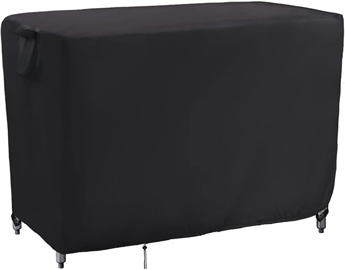 Kingling Outdoor Table Cover for Wicker Bar Cart, 48 Inch Waterproof Patio Bar Table Cover for Outdoor Beverage Serving Cart Covers - 48''L x 18''W x 36''H-Ruum Studio Home