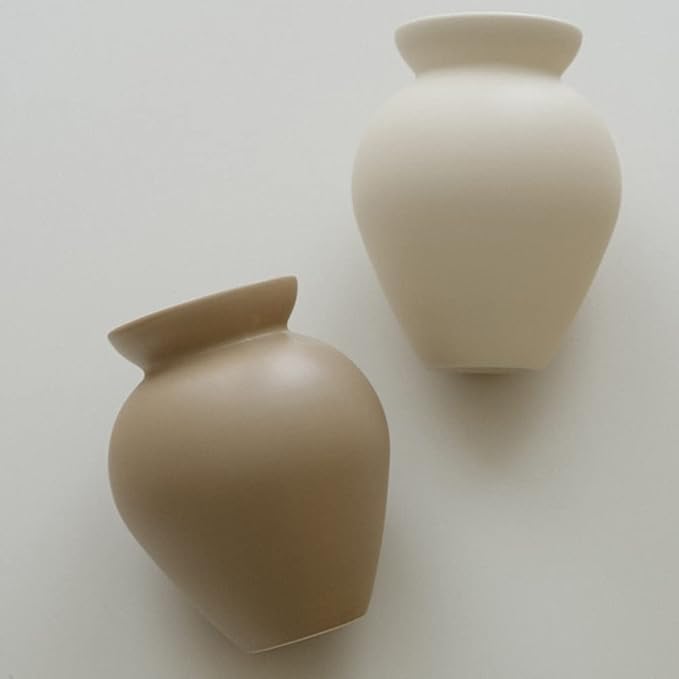 Retro Flower Vase, Crock Milk Can Shape, Flower Arrangement, Nordic Ornament Living Room Decoration, Coconut Café-Ruum Studio Home