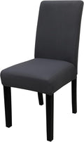 JQinHome Dining Chair Covers Dining Room Chair Slipcovers,High Stretch Removable Washable Parsons Chair Slipcover for Home Party Hotel Wedding Ceremony (Grey)-Ruum Studio Home
