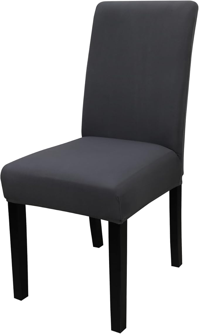 JQinHome Dining Chair Covers Dining Room Chair Slipcovers,High Stretch Removable Washable Parsons Chair Slipcover for Home Party Hotel Wedding Ceremony (Grey)-Ruum Studio Home