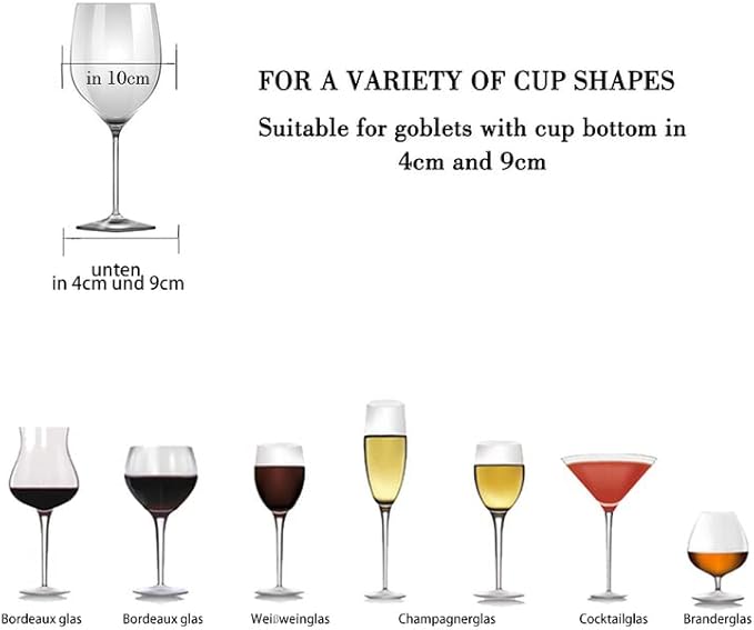 Wine Glass Rack - Under Cabinet Stemware Wine Glass Holder Glasses Storage Hanger 2 Pack Metal Organizer for Bar Kitchen 4 Rows Black-Ruum Studio Home