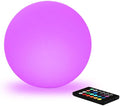 10 In LED Globe Light w/Remote, 16 RGB Colors 4 Modes & 8 Dimmable Brightness LED Ball Light Sphere Lamp, Rechargeable Orb Night Light Waterproof Outdoor Globe Lamp for Home/Yard/Lawn/Party/Pool Decor-Ruum Studio Home