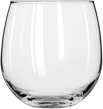 Libbey Stemless 12-Piece Wine Glass Party Set for Red and White Wines-Ruum Studio Home