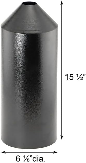 Set of 2 Audubon Torpedo Squirrel Baffles - Black Steel, 6" Diameter Each, Protect Bird Feeders on Poles-Ruum Studio Home