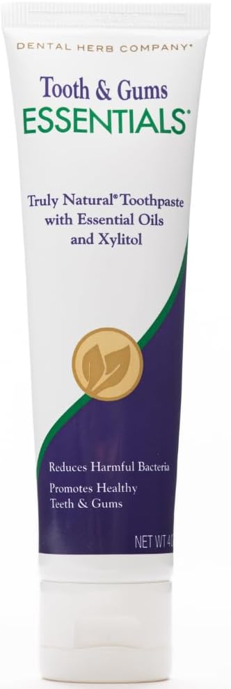 Dental Herb Company - Essentials Toothpaste - Truly Natural Fluoride-Free and SLS-Free - Superior Defense Against Bleeding and Irritated Gums, Dry Mouth, and Mouth sores. (4 oz.)-Ruum Studio Home