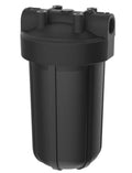 Pentair Pentek 150671 Big Black Filter Housing, 1" NPT #10 Whole House Heavy Duty Water Filter Housing with High-Flow Polypropylene (HFPP) Cap, 10 Inch, Black/Black-Ruum Studio Home