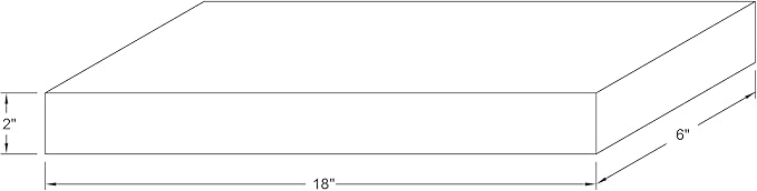 joelsantiques - 18 Inch Wooden Floating Shelves for Wall - 18x6x2 in - Made of Natural Wood - Short Heavy Duty Rustic Wall Shelves for Bedroom - Perfect for Bathroom, Kitchen - Medium Brown-Ruum Studio Home