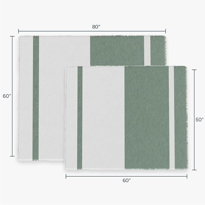 Outer Bug Shield Outdoor Throw Blanket w/Insect Shield Repellent Gear Technology- Lightweight Insect-Repellent Outdoor Blanket, Camping, Picnic & Beach Blanket, Forest Green Colorblock, 50" W x 60"-Ruum Studio Home