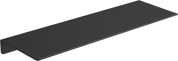 JOOM Metal Wall Shelf, Black Floating Shelf, Small Bathroom Shelf, 16" Display Shelves for Wall Storage (Black, 16 in)-Ruum Studio Home