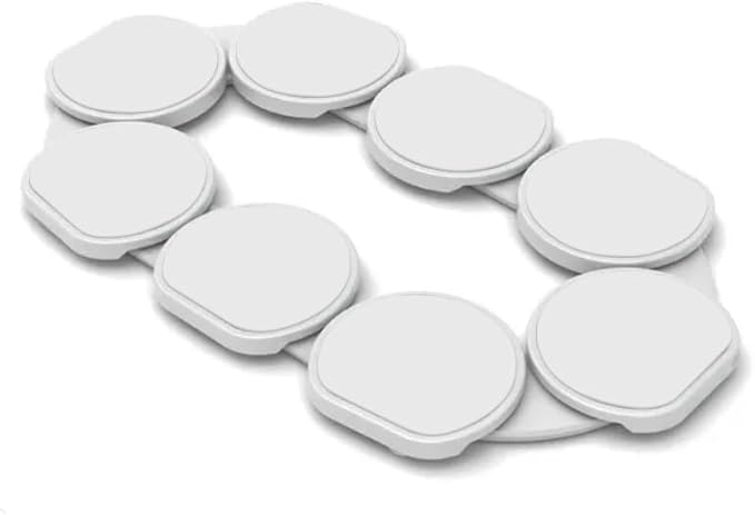 Full Set - White - The First Patented Lazy Susan Turntable Expandable for Rectangular & Oblong Tables - Kitchen & Dining Tables - Great Gift! Parties & Gatherings.-Ruum Studio Home