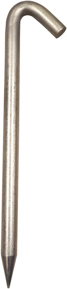 Steel Tent Stakes Heavy Duty Ground Stake, Metal Stakes to Anchor Commercial Inflatables, Outdoor Camping Canopy, Fence, Garden Tent Accessories, 1" Diameter x 18" Length, 4 Pack-Ruum Studio Home