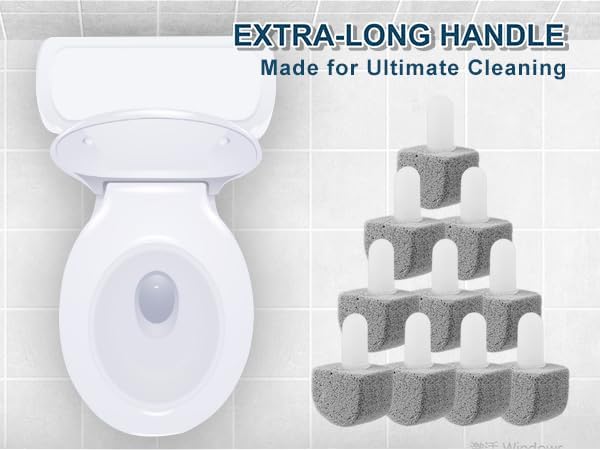 10 Packs Pumice Stone for Toilet Cleaning,Pumice Toilet Bowl Cleaning for Cleaning Toilet,Bathtubs,Kitchen Sink,Grill(Refill)-Ruum Studio Home