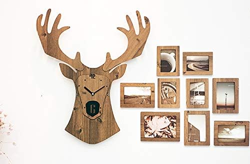 Stephanie Imports Modern Minimalist Reindeer Light Wall Clock-Ruum Studio Home