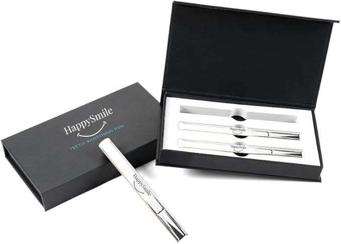 HappySmile Premium Teeth Whitening Pen Set of 3 - Achieve a Brighter Smile, Easier Than Strips or Other Whitening Kits - Professional Results, Gentle on Sensitive Teeth-Ruum Studio Home