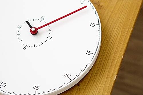 Stephanie Imports Modern Minimalist Thermometer Red Wall Clock-Ruum Studio Home