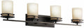 Kichler Hendrik 33.75" 4 Light Vanity with Light Umber Etched Glass Olde Bronze®-Ruum Studio Home