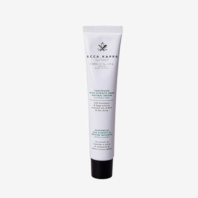 ACCA KAPPA Natural Fluoride Free Toothpaste – Gentle Cleansing with Sage, Eucalyptus and Spearmint-Ruum Studio Home