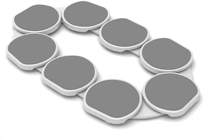 Full Set - Light Gray - The First Patented Lazy Susan Turntable Expandable for Rectangular & Oblong Tables - Kitchen & Dining Tables - Great Gift! Parties & Gatherings.-Ruum Studio Home