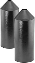 Set of 2 Audubon Torpedo Squirrel Baffles - Black Steel, 6" Diameter Each, Protect Bird Feeders on Poles-Ruum Studio Home