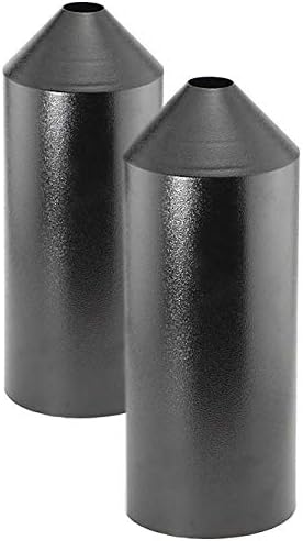 Set of 2 Audubon Torpedo Squirrel Baffles - Black Steel, 6" Diameter Each, Protect Bird Feeders on Poles-Ruum Studio Home