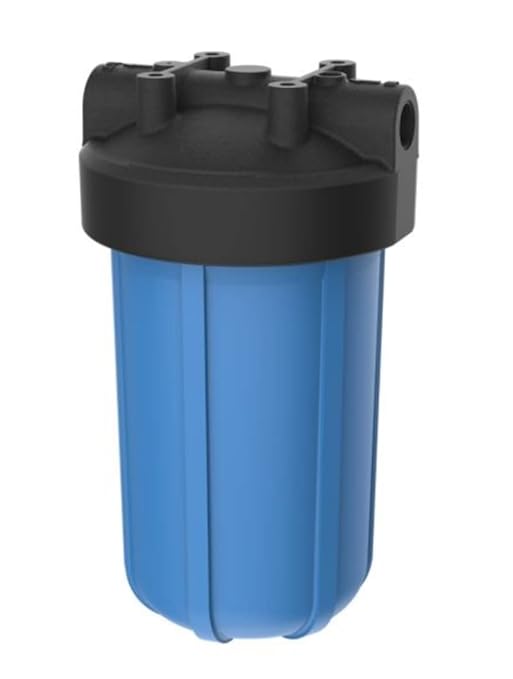 Pentair Pentek 150470 Big Blue Filter Housing, 3/4" NPT #10 Whole House Heavy Duty Water Filter Housing with High-Flow Polypropylene (HFPP) Cap, 10-Inch, Black/Blue-Ruum Studio Home
