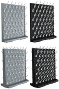 Pegboard Bench-top/Wall-Mount Laboratory Glassware Drying Rack with 52 Pegs - Black-Ruum Studio Home