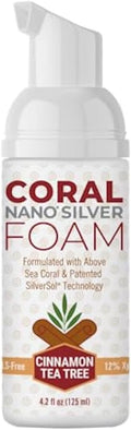 Coral Nano Silver Foaming Cinamon Tea Tree Toothpaste, Natural Fluoride Free Toothpaste, SLS and Glycerin Free - 4 Ounce-Ruum Studio Home