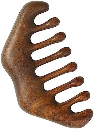 Massage Wooden Comb,Wood Wide Tooth Hair Comb, Scraping Scalp Massage,Handheld No Static Head Tool,1 Pieces.-Ruum Studio Home