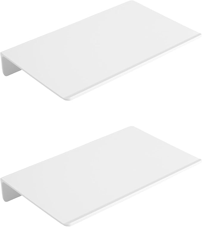 JOOM Metal Floating Shelf - Floating Shelf, Bathroom Shelf, Display Shelves for Wall Storage (White, 8Inch)-Ruum Studio Home