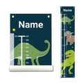 Personalized Kids Canvas Growth Chart, Kids Height Chart, Growth Chart Banner, Dinosaur Theme-Ruum Studio Home
